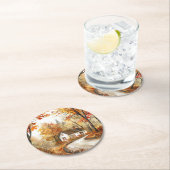 Hütte im Herbst Untersetzer (Vor Ort)