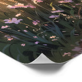 Hütte im ländlichen Raum - Landschaft im tradition Poster (Ecke)