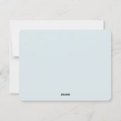 Hütte im Schnee Feiertagskarte (Rückseite)