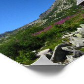 Hütte im Tal der fünf Teiche, Poster der Tatra (Ecke)