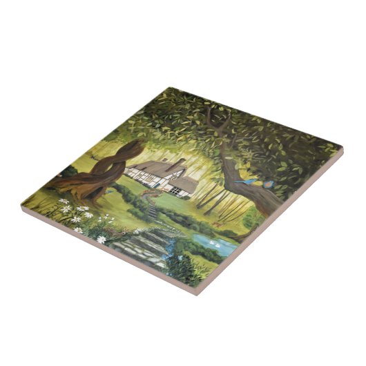 Hütte im Wald Fliese (Seite)