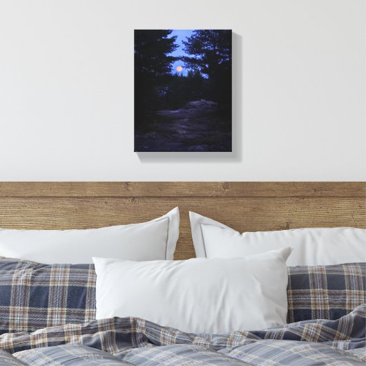 Hütte im Wald Leinwanddruck (Insitu (Schlafzimmer))