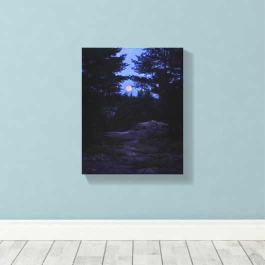 Hütte im Wald Leinwanddruck (Insitu (Holzboden))