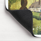 Hütte im Wald Mousepad (Ecke)