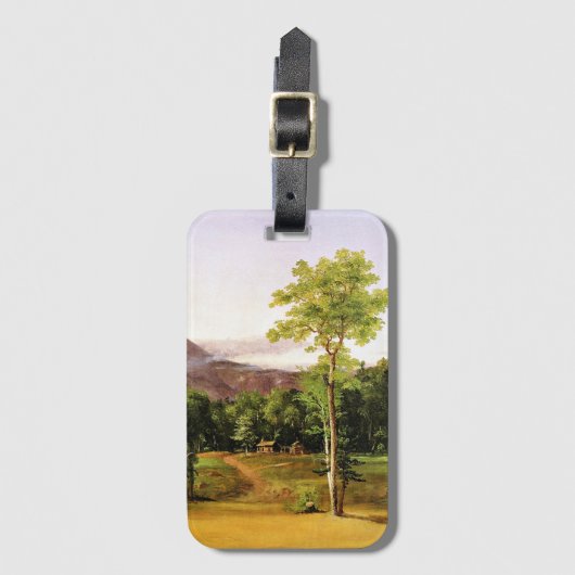 Hütte im Wald, New Hampshire, Gepäckanhänger (Vorderseite Vertikal)