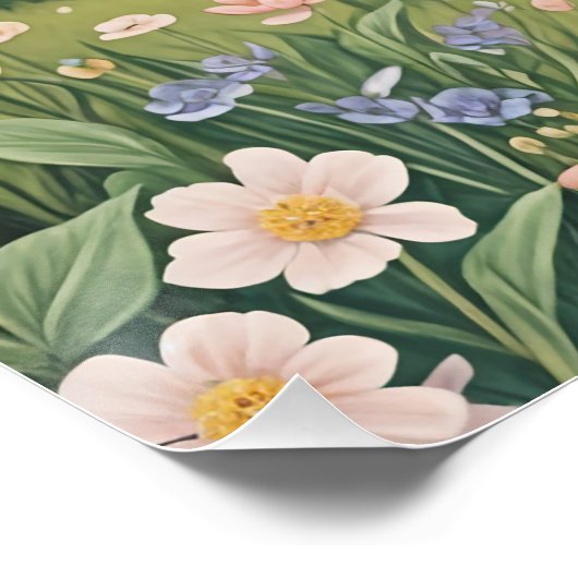 Hütte im Wald Poster (Ecke)