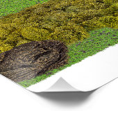 Hütte im Wald Poster (Ecke)