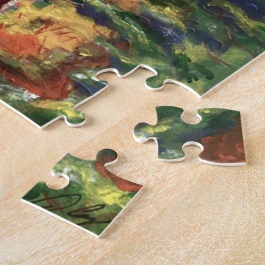 Hütte im Waldpuzzle Puzzle (Seite)