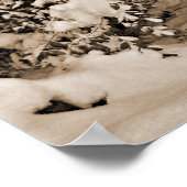 Hütte im Winter Poster (Ecke)