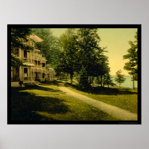 Hütte in Chautauqua, NY 1898 Poster