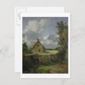 Hütte in Cornfield, 1833 Postkarte (Vorne/Hinten)