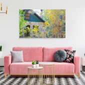 Hütte in der Woods HDR. Leinwanddruck (Insitu (Wohnzimmer))