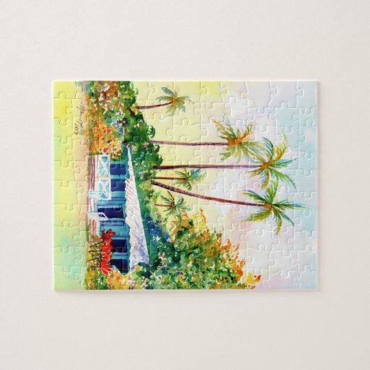 Hütte in Hawaii Puzzle (Horizontal)