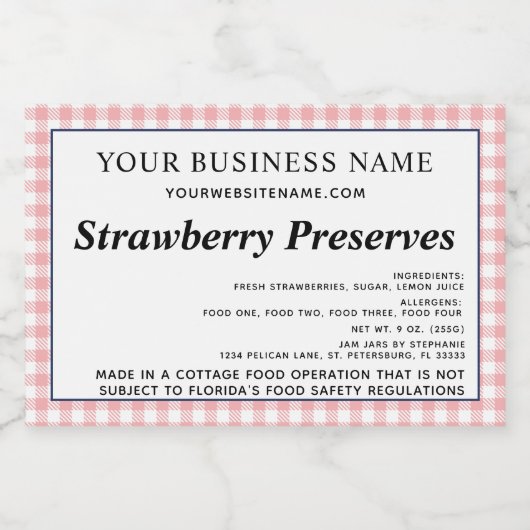 Hütte Industrie AKTUALISIERT Erforderlicher Text R Lebensmitteletikett (Einzelnes Label)