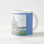 Hütte Jumbo Tasse mit Blue (Vorderseite Rechts)