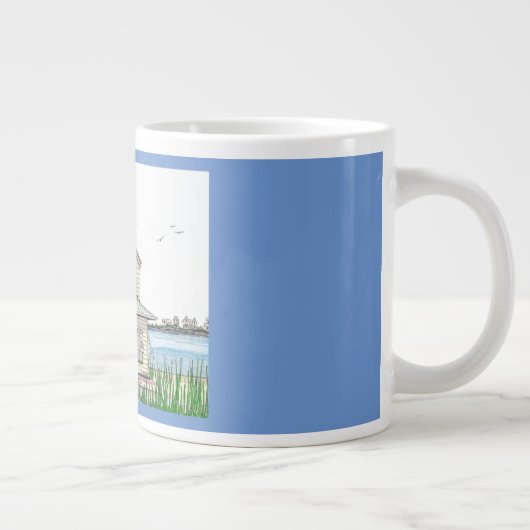 Hütte Jumbo Tasse mit Blue (Rechts)
