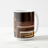 Hütte Karierter Kaffee Herbstwald Rustikale Zuhaus Kaffeetasse (VorderseiteRechts)