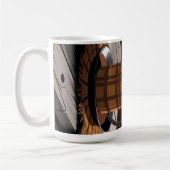 Hütte Karierter Kaffee Herbstwald Rustikale Zuhaus Kaffeetasse (Links)