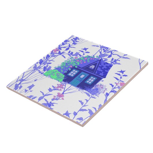 Hütte Keramik Tile Fliese (Seite)