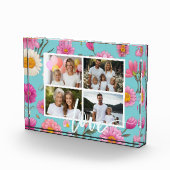 Hütte-Kern Blumenblütenfarben Rosa Blume 4 Fotoblock (Rechts)