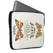 Hütte-Kern-Schmetterlinge genießen, wo Sie sind Laptopschutzhülle (Vorne Rechts)