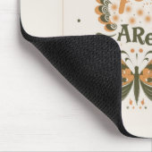 Hütte-Kern-Schmetterlinge genießen, wo Sie sind Mousepad (Ecke)