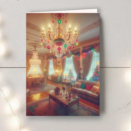 Hütte Kitsch Ferienzimmer Weihnachten Karte