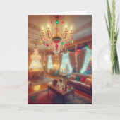 Hütte Kitsch Ferienzimmer Weihnachten Karte (Vorderseite)