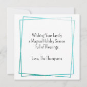 Hütte Kitsch Holiday Retro Küche Weihnachten Karte (Rückseite)