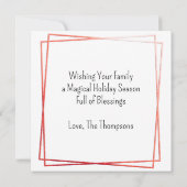 Hütte Kitsch Holiday Retro Küche Weihnachten Karte (Rückseite)