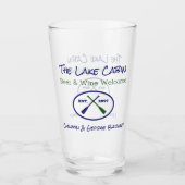 Hütte Lake Zuhause Ocean Funny Tumblers Brille (Vorderseite)