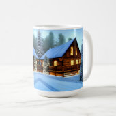 Hütte Land Nordkiefern Kabine Kaffeetasse (VorderseiteRechts)
