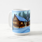 Hütte Land Nordkiefern Kabine Kaffeetasse (Vorderseite Links)