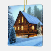 Hütte Land Nordkiefern Kabine Keramikornament (Links)