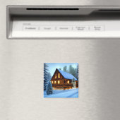 Hütte Land Nordkiefern Kabine Magnet (In Situ (Geschirrspüler))