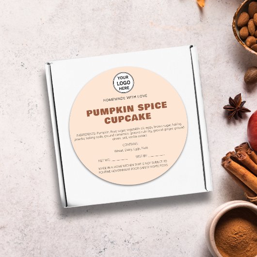 Hütte Law Label Zuhause Bakery Ingredients Aufkleb Runder Aufkleber