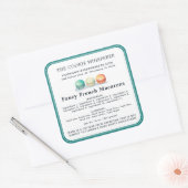 Hütte Law Zuhause Bakery Ingredients Allergens Quadratischer Aufkleber (Umschlag)