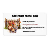 Hütte Lebensmittelkennzeichen für Eierkarton (Vorne)