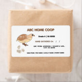 Hütte Lebensmittelkennzeichen für Wachtelkarton (Insitu)