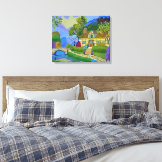 Hütte Leinwanddruck (Insitu (Schlafzimmer))