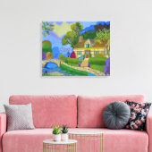 Hütte Leinwanddruck (Insitu (Wohnzimmer))