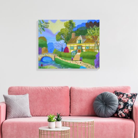 Hütte Leinwanddruck (Insitu (Wohnzimmer))