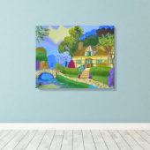 Hütte Leinwanddruck (Insitu (Holzboden))