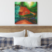 Hütte Leinwanddruck (Insitu (Schlafzimmer))