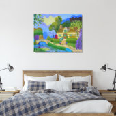Hütte Leinwanddruck (Insitu (Schlafzimmer))