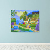 Hütte Leinwanddruck (Insitu (Holzboden))