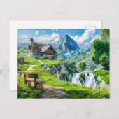 Hütte Lugano Postkarte (Vorne/Hinten)