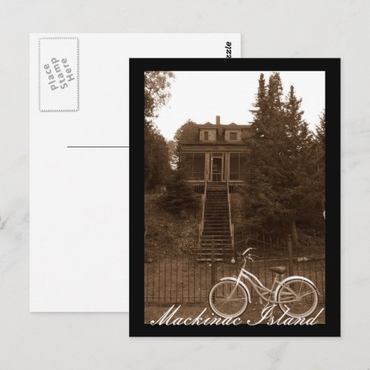 Hütte Mackinac Postkarte (Vorne/Hinten)