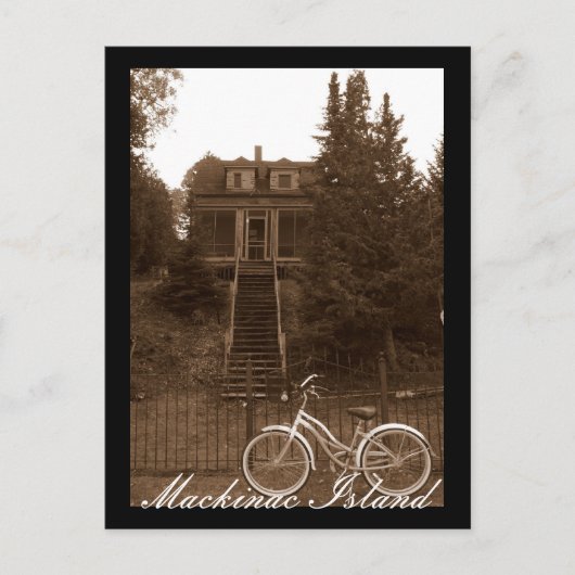 Hütte Mackinac Postkarte (Vorderseite)