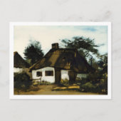 Hütte mit Bäumen, Vincent van Gogh Postkarte (Vorderseite)